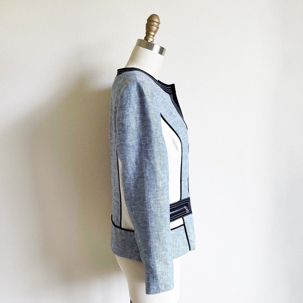 Ellen Tracy Linen Jacket - Picture 3 of 4